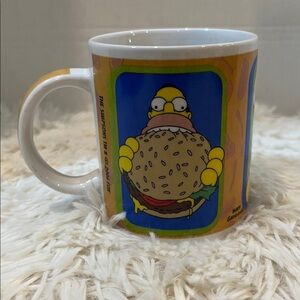 The Simpsons Homer BBQ Burger mug. 2006 Fox vintage